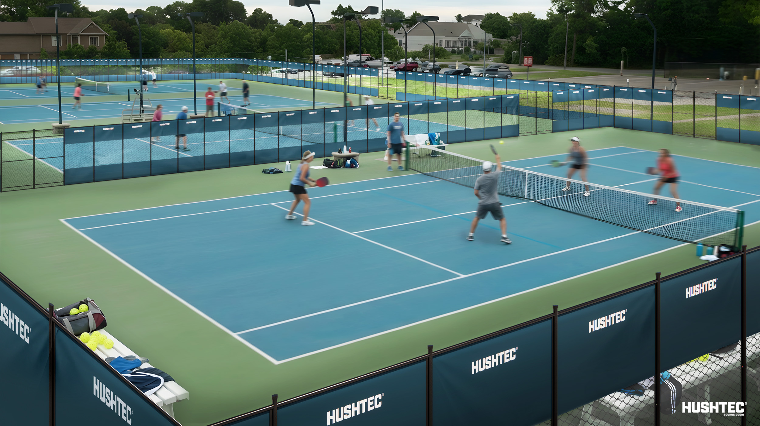 Pickleball Noise Mitigation | Built for Outdoor Sports Environments | Hushtec Solutions