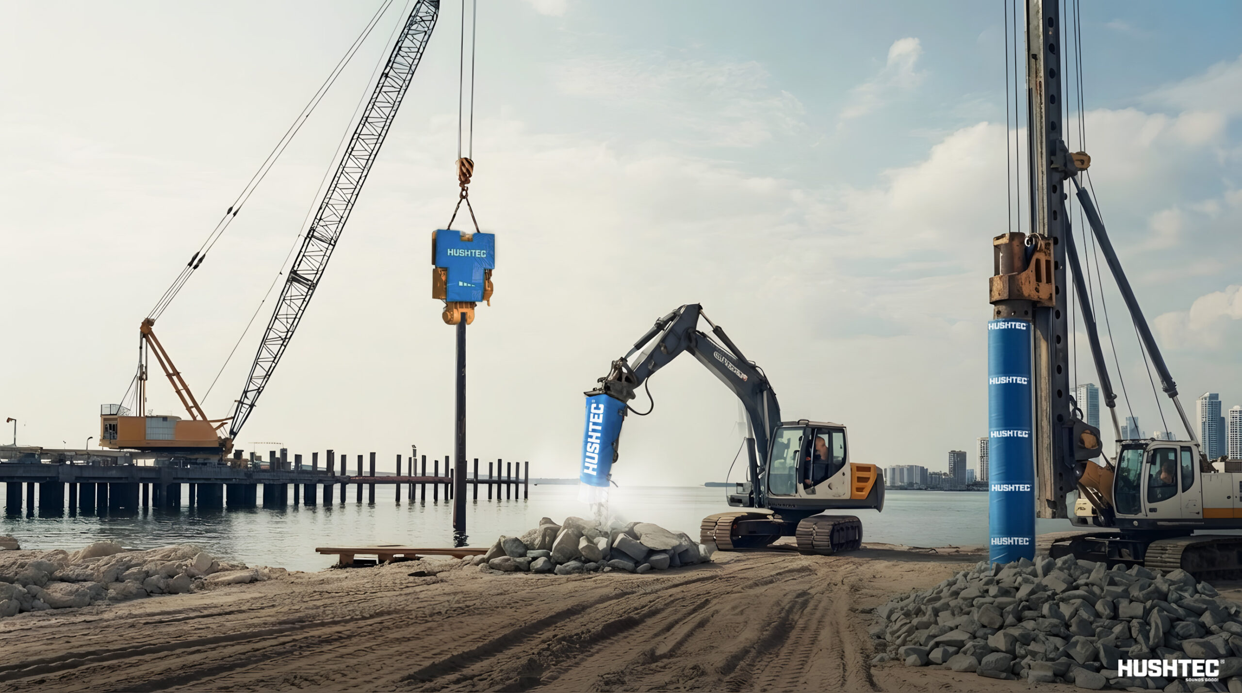 Blog | Construction Noise Compliance: Equipment Shrouds & Layered Noise Control | Hushtec Solutions