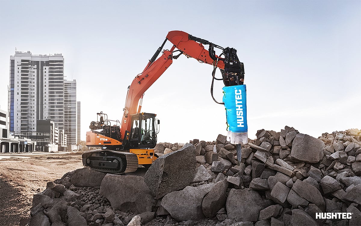 Hushtec Rock Breaker Attachment