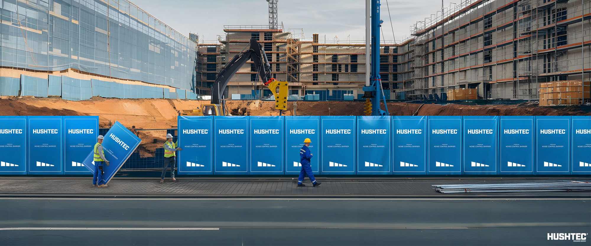 Blog | Temporary Acoustic Barriers: Best Practices for Installation in Construction Sites | Hushtec Solutions