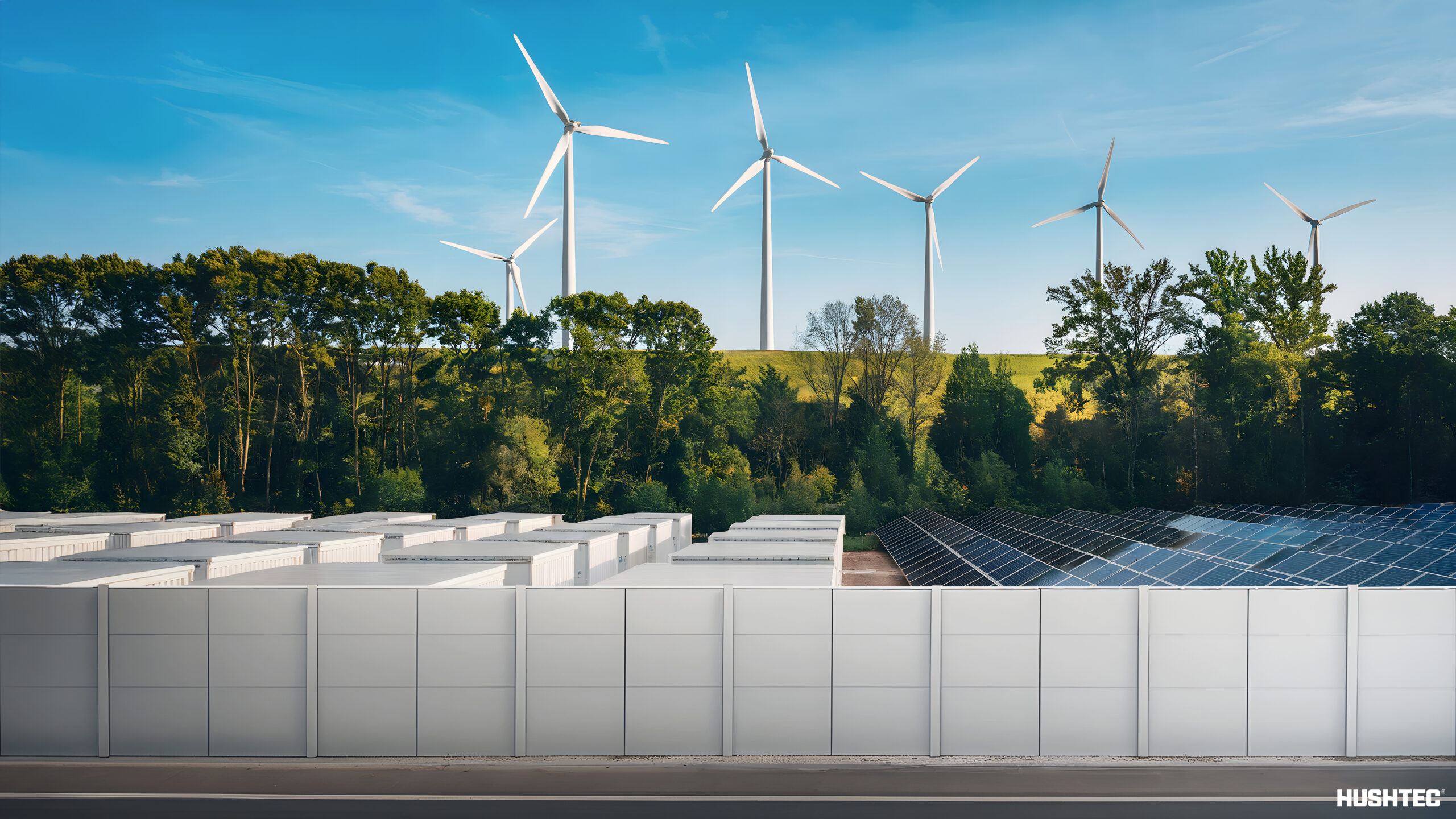 Hushtec custom acoustic solutions BESS solar | Hushtec Solutions