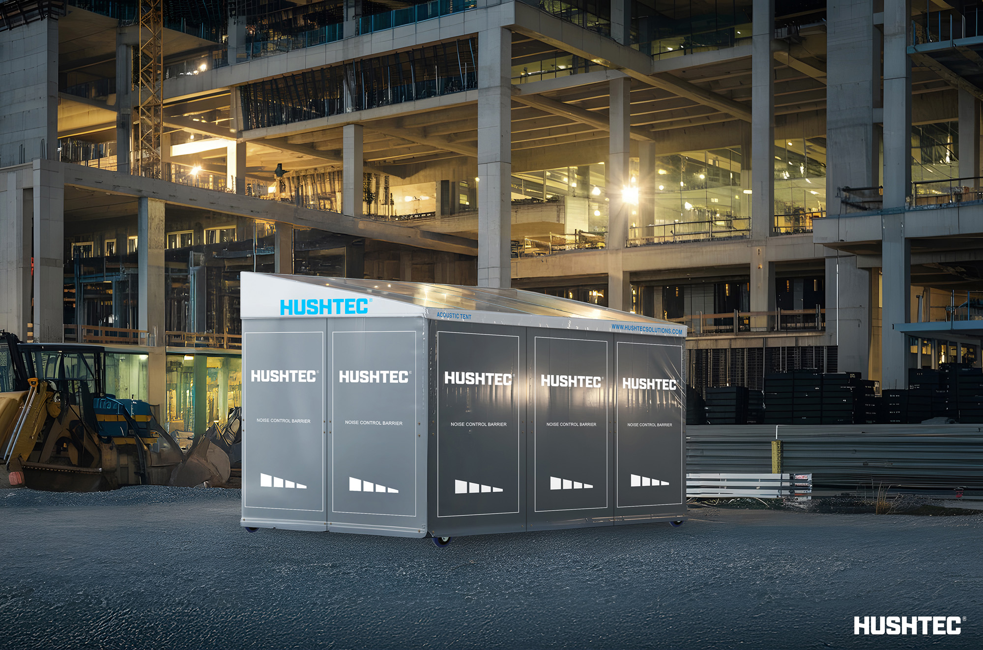 Construction Noise Management | Hushtec Case Study