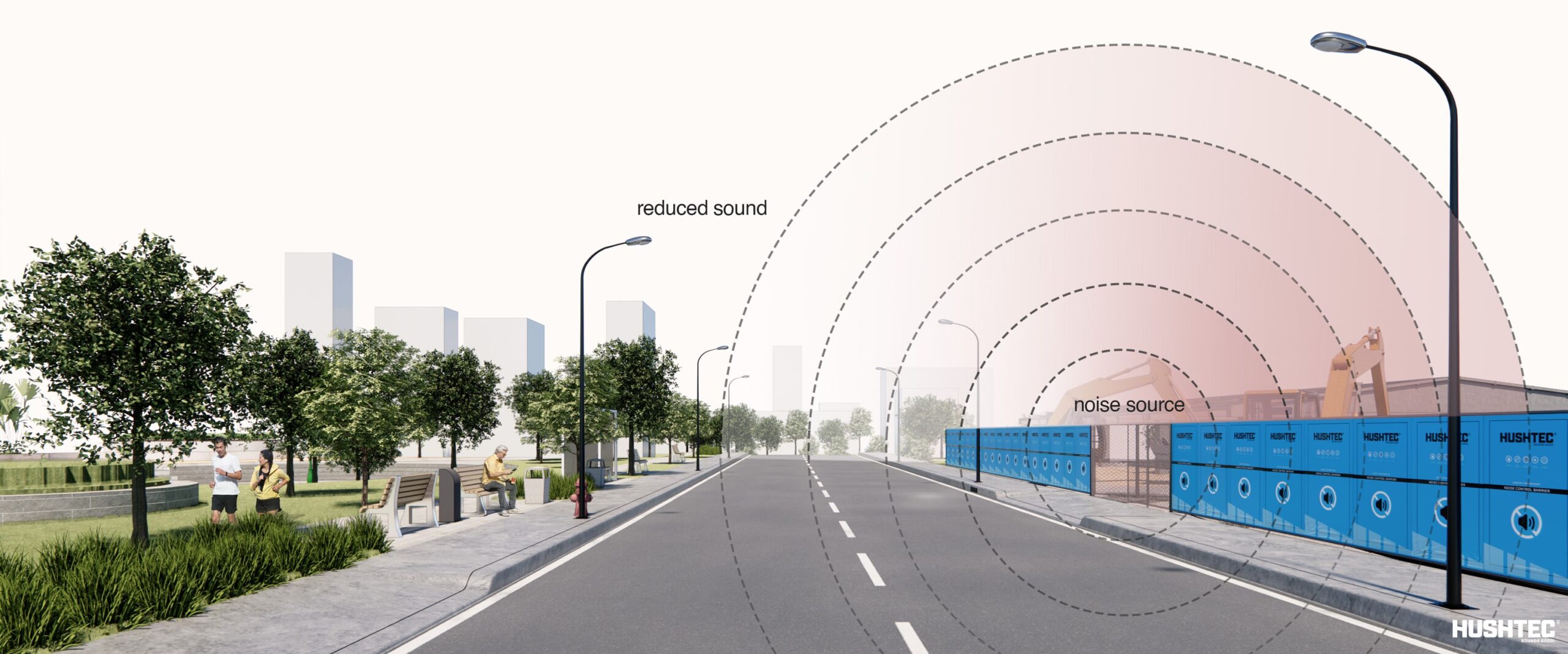 Construction Noise Barriers | Why Construction Noise Control Matters | Hushtec Solutions