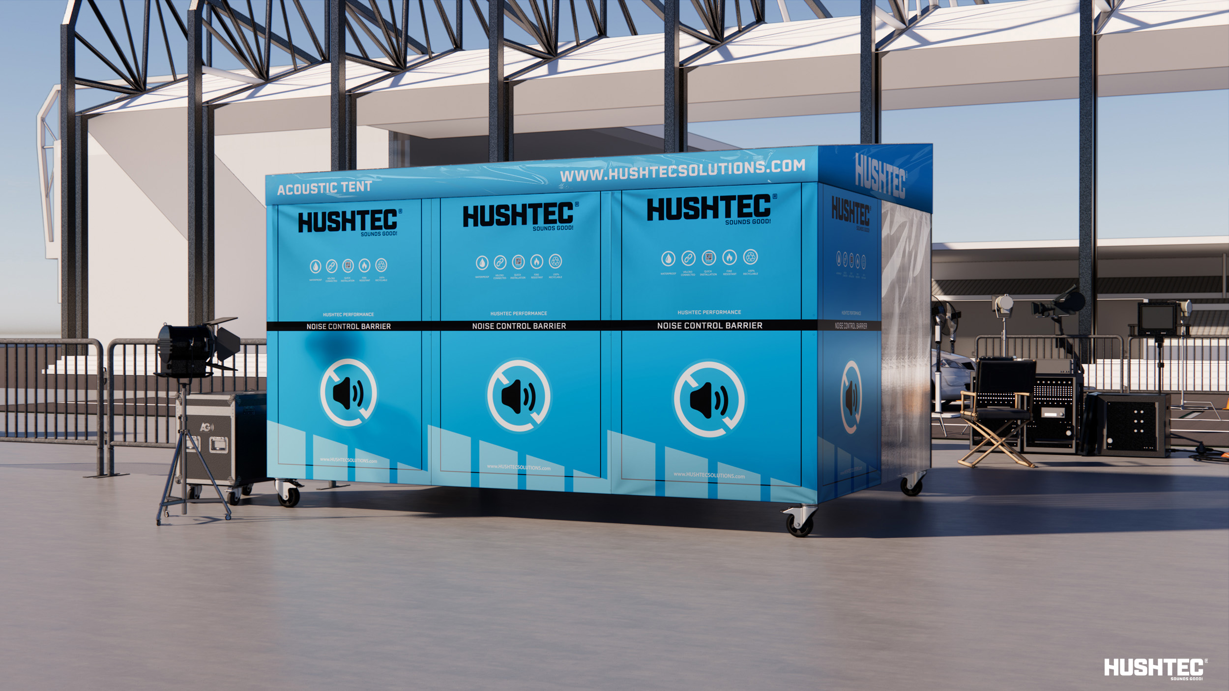 Acoustic Tents for High Noise Environments | Technical Advantages Over Traditional Barriers