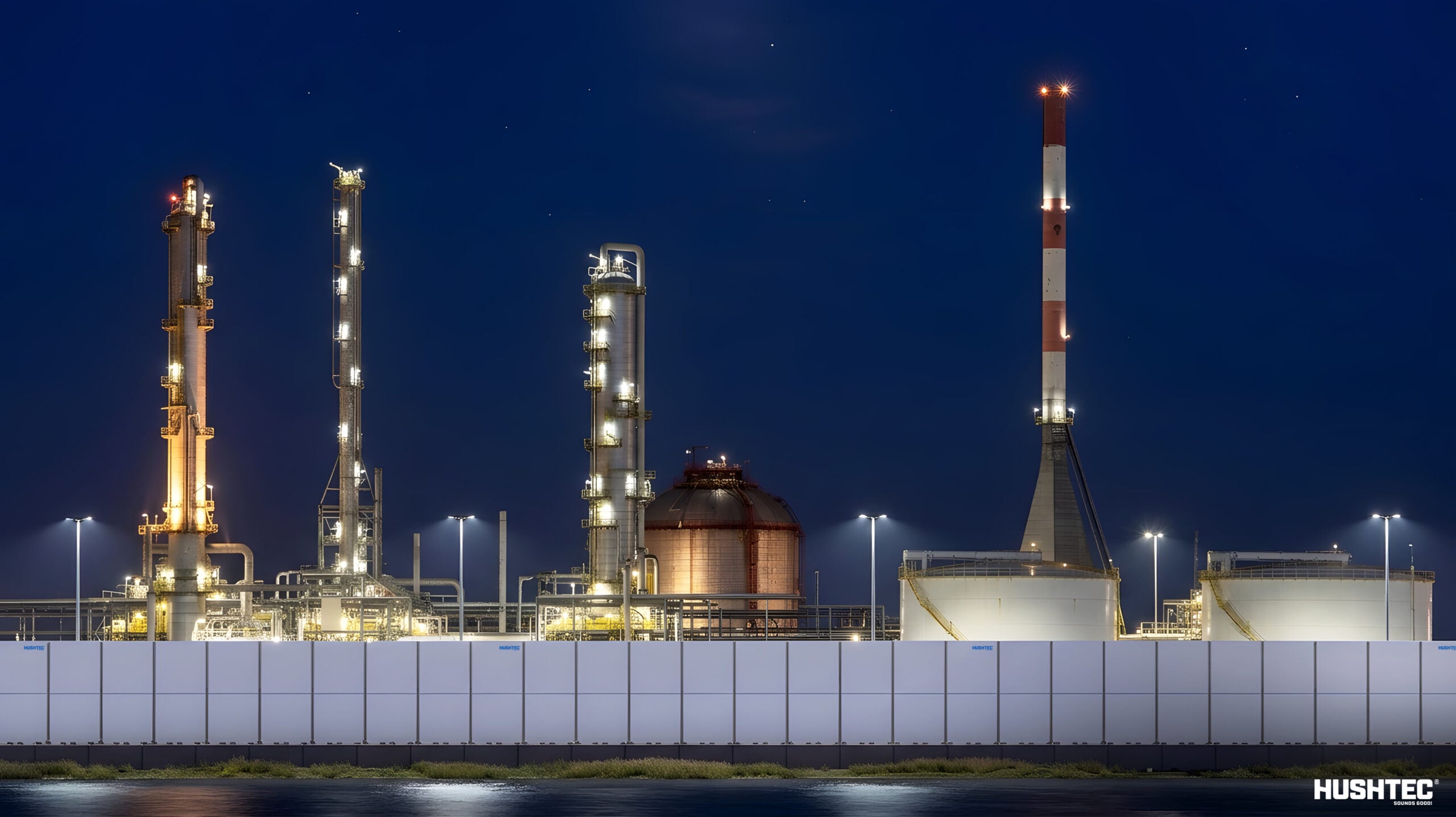 Hushtec Blog | Portable Acoustic Walls: How to Extend Operating Hours on Oil & Gas Sites