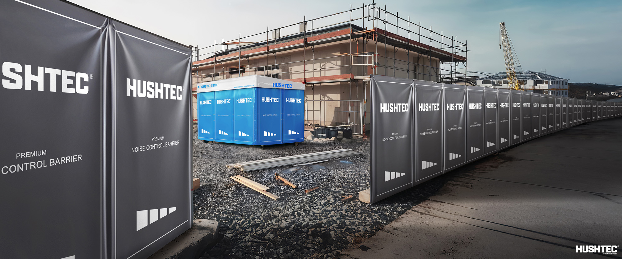 Blog | The Benefits of Portable Noise Control Solutions for Small-Scale Construction | Hushtec Solutions