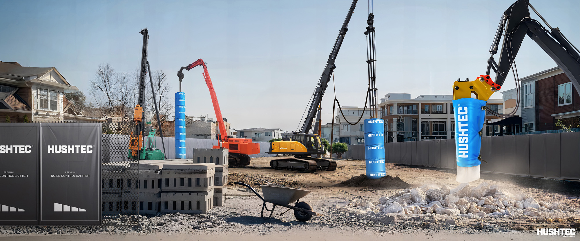 Blog | Heavy Machinery Noise: How to Reduce its Impact on Surrounding Areas | Hushtec Solutions