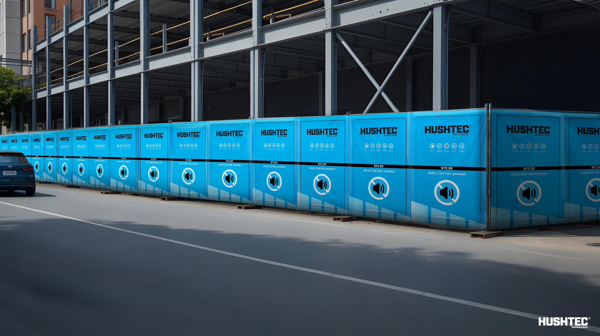 Noise Barrier Panels | Hushtec Noise Absorption Panel Systems | CPL Group