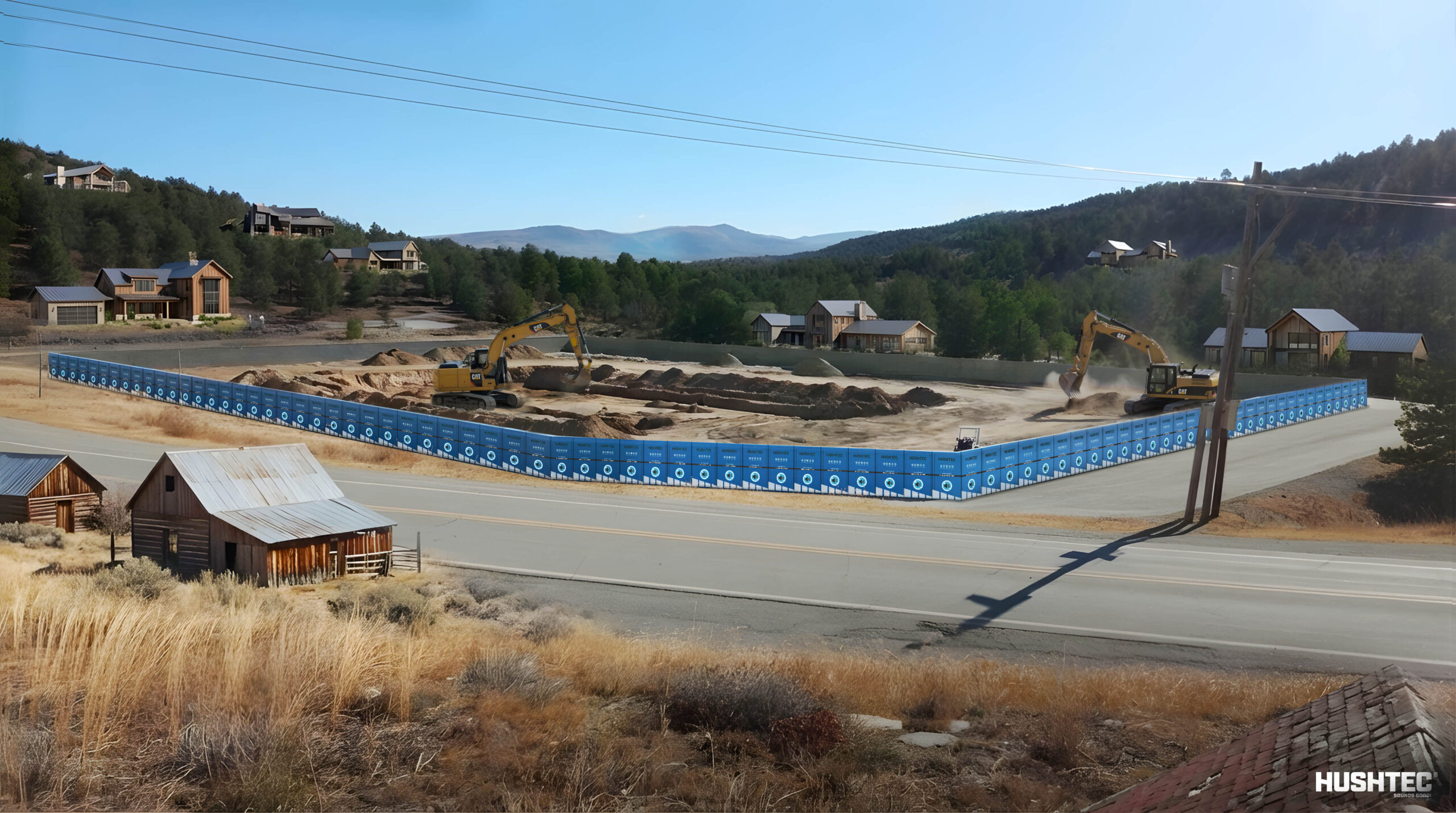 Temporary Acoustic Barriers | Urban Construction Near Residential Housing | CPL Group