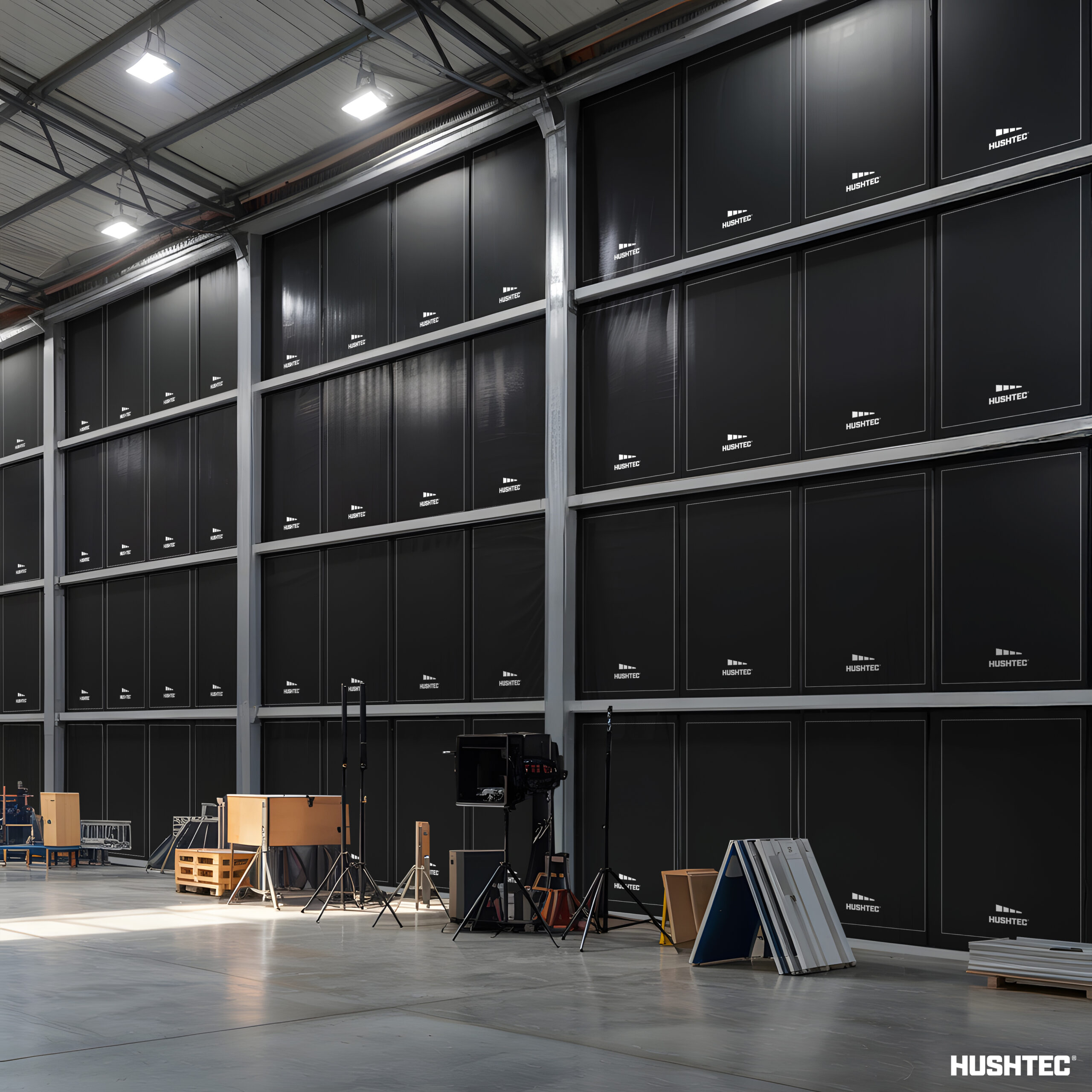 Film Set Soundproofing: Custom Noise Control and Temporary Acoustic Barriers by Hushtec