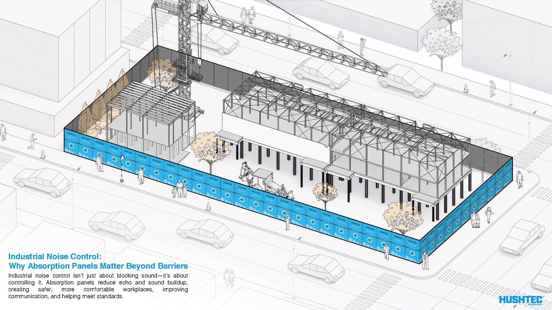 Industrial Noise Control | The Difference Between Blocking and Absorbing Sound | Hushtec Solutions