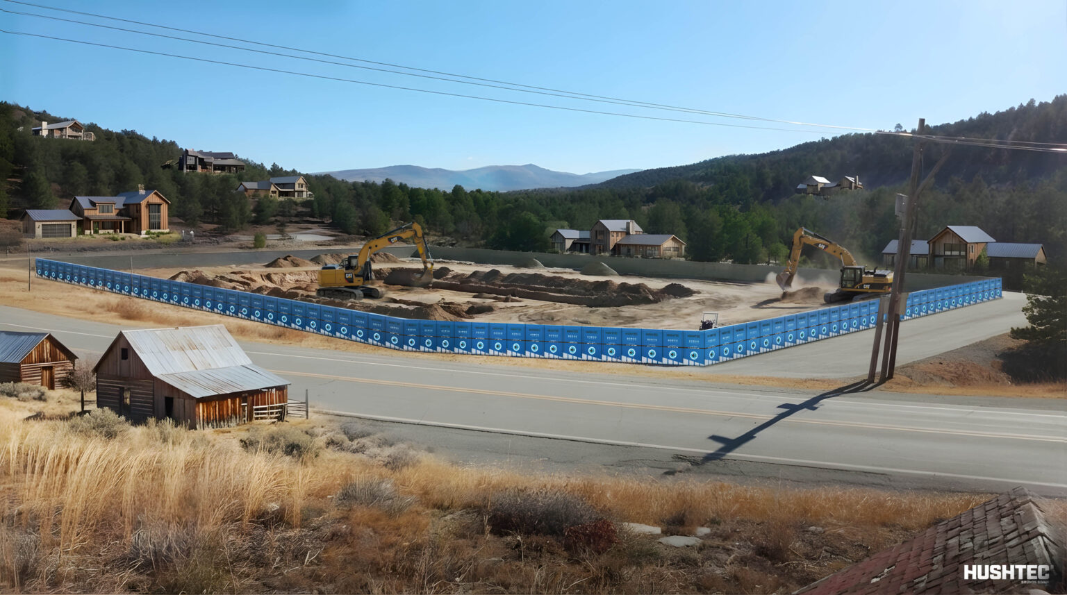 Temporary Acoustic Performance Barriers | Hushtec