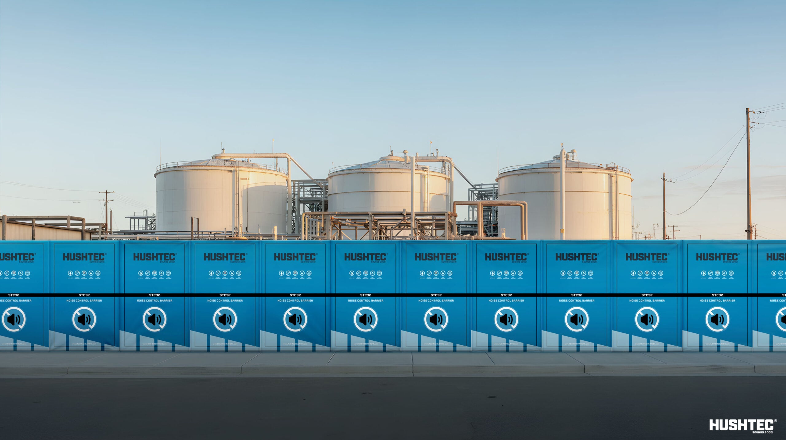 LNG Compressor Noise Control | Temporary Acoustic Solutions for LNG Shutdowns & Maintenance | Hushtec Solutions